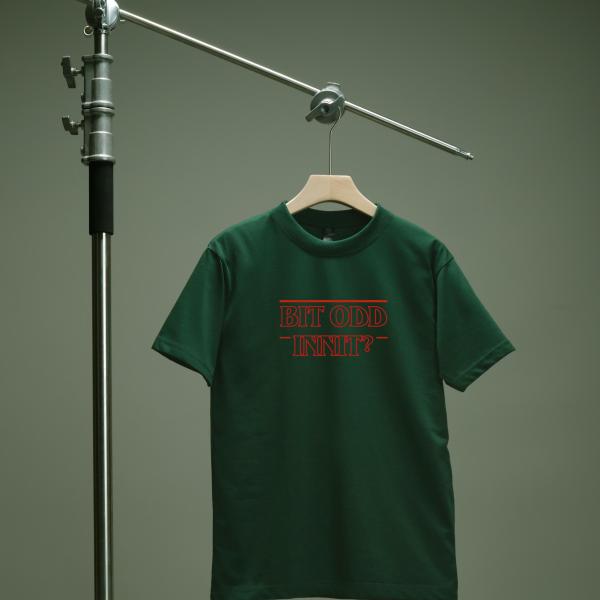 BIT ODD INNIT –  STRANGER THINGS MEME TSHIRT