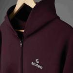 Zipper Hoodie - Maroon