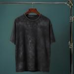 Black - Acid wash Dropshoulder tshirt