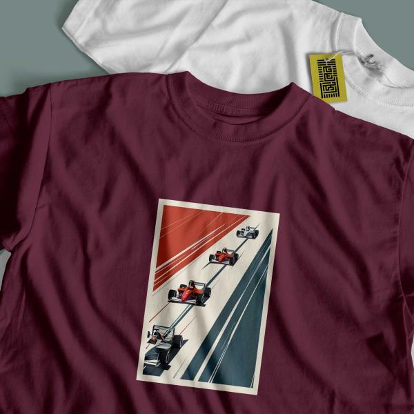 Racing Car Printed Tshirt