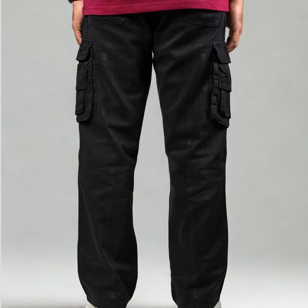 8 Pocket Baggy Pant - Black Color
