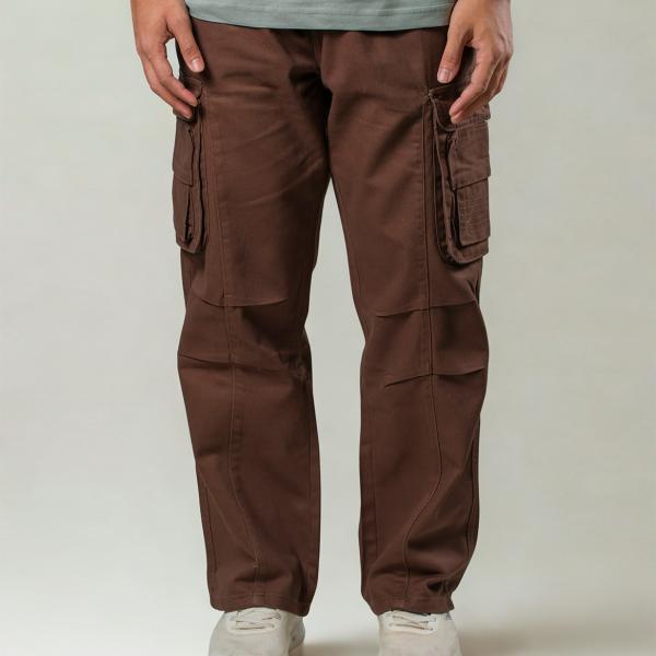 8 Pocket Baggy Pant - Coffee Color