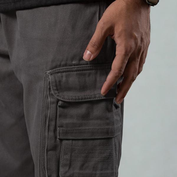 8 Pocket Baggy Pant - Gray Color