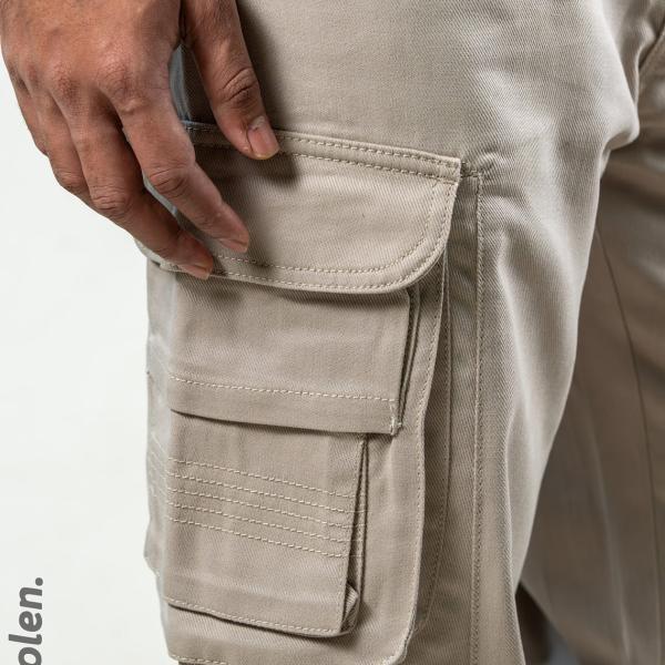 8 Pocket Baggy Pant - Off White Color