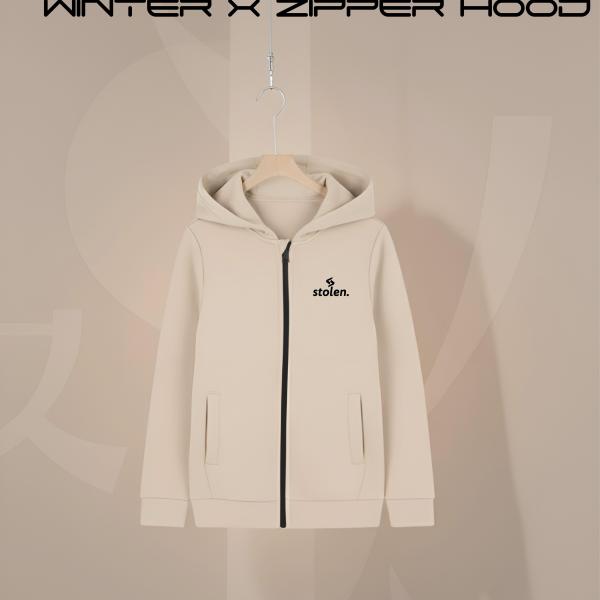 Zipper Hoodie - Off White